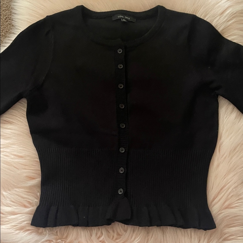 Love Tree Ruffle Cardigan - Picture 4 of 10